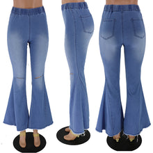 Load image into Gallery viewer, Hot selling high stretch big flared jeans(Only pants)
