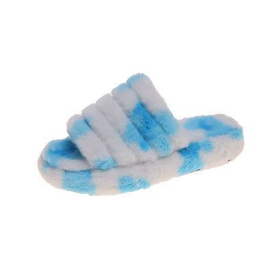Hot selling thick-soled plush slippers