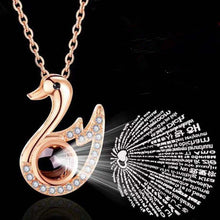 Load image into Gallery viewer, Hot selling Valentine&#39;s Day One Hundred Languages I Love You Projection Necklace
