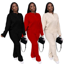 Load image into Gallery viewer, Fashion casual knitted suit AY2608
