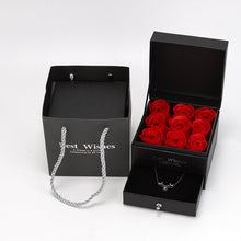 Load image into Gallery viewer, Valentine&#39;s Day Rose Flower Gift Box(No necklace)
