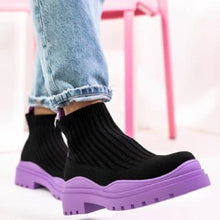 Load image into Gallery viewer, Thick soled knitted boots HPSD238
