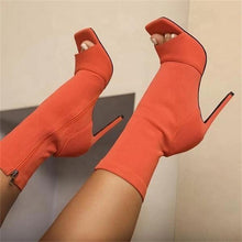 Load image into Gallery viewer, Hot selling fish mouth high heel ankle boots(A11131)
