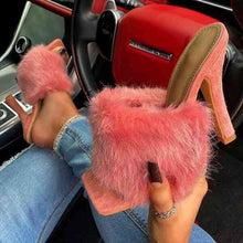 Load image into Gallery viewer, Hot selling sexy furry high heels
