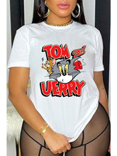 Load image into Gallery viewer, Cartoon printing loose T-shirt AY2680
